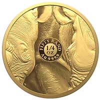 R50 Big 5 Rhino 1/4oz Gold Proof