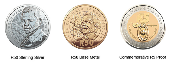 OR Tambo Celebrating South Africa 3 Coin Set