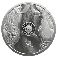 BIG 5 RHINO 1 KG SILVER