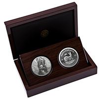 BIG 5 RHINO AND KRUGERRAND SILVER PROOF SET