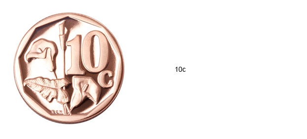 SA Mint Circulation Coins - 10c