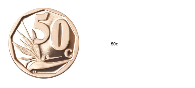 SA Mint Circulation Coins - 50c